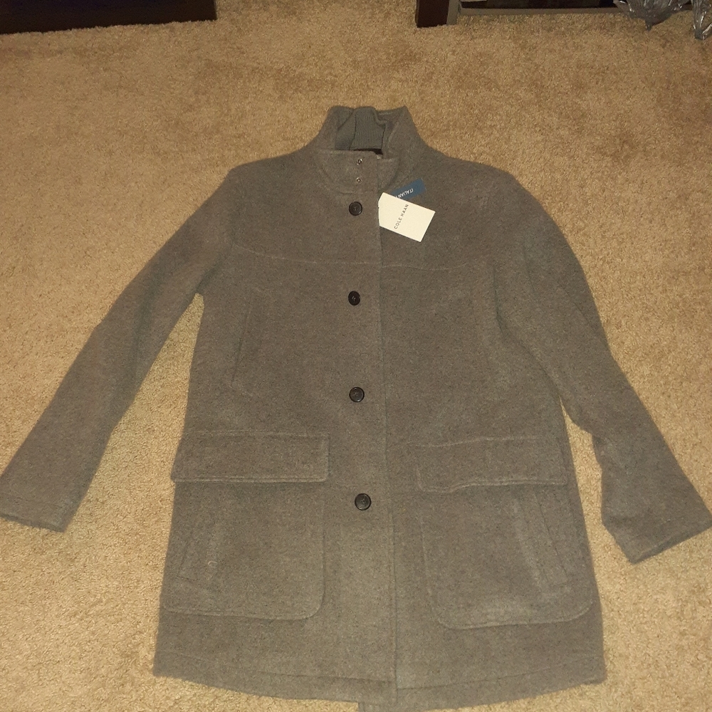 COLE Haan wool cashmere blend coat